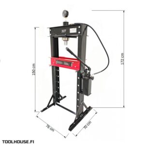 kaksinopeuksinen hydrauliprässi 30T