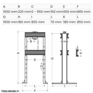 Hydrauliprässi 50 T