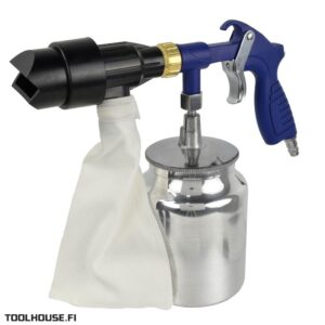 Hiekkapuhalluspistooli hiekalla