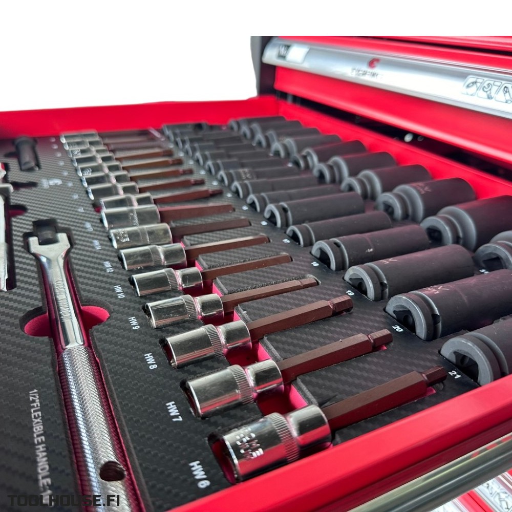 työkaluvaunu 7l työkaluilla