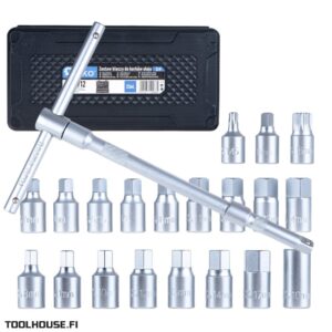 Öljytulpan työkalusarja 23-osaa
