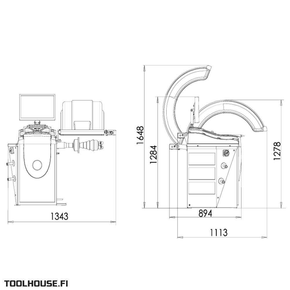 Tasapainotuskone invento vbs 270 3d